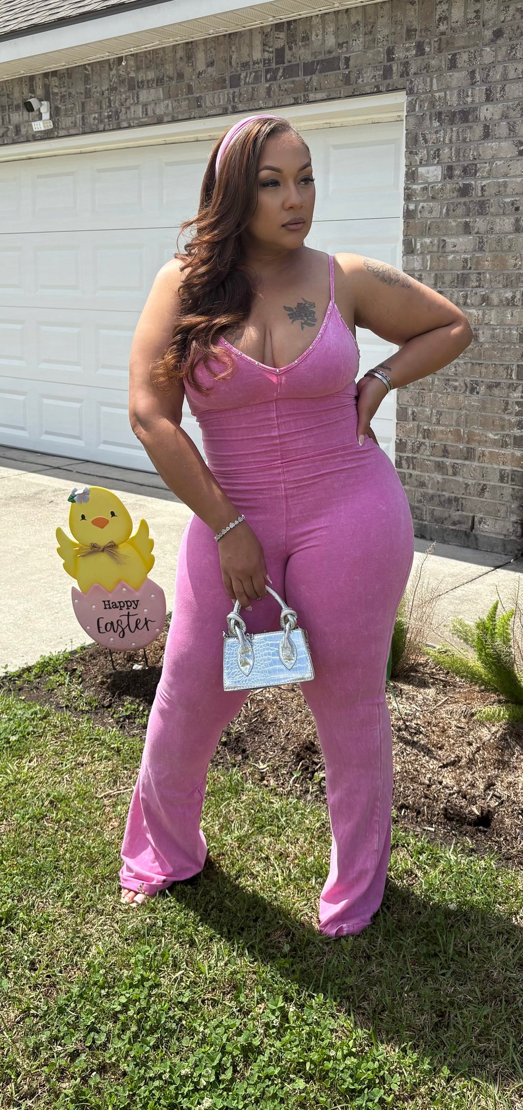 BARBIE BADDIE JUMPSUIT (pink)