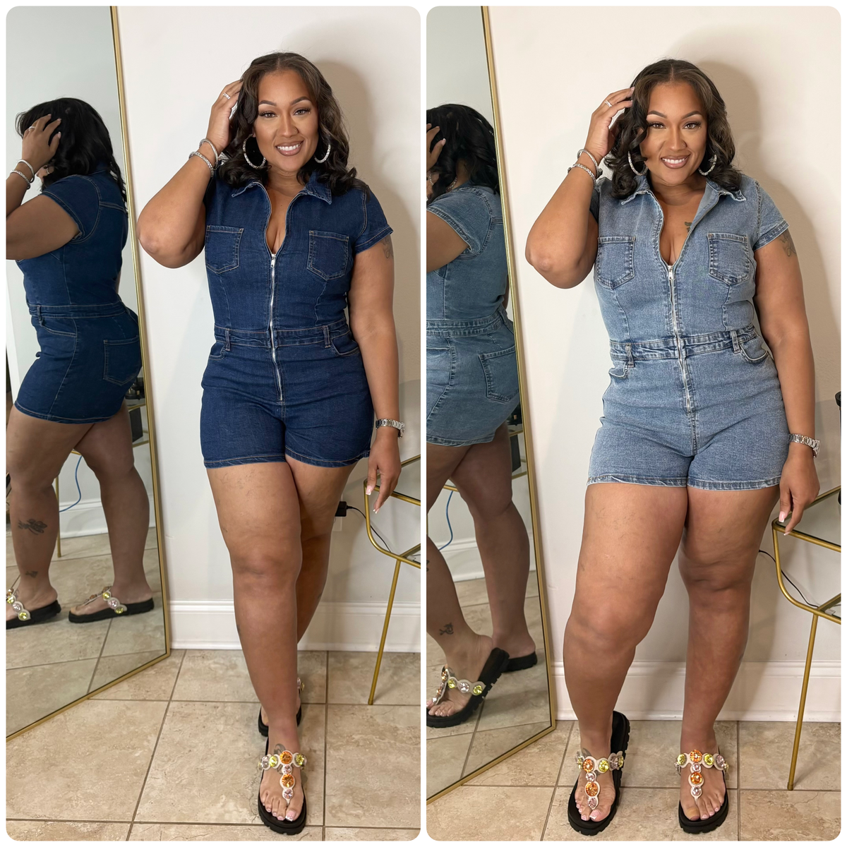 The “Denim Diva” Romper