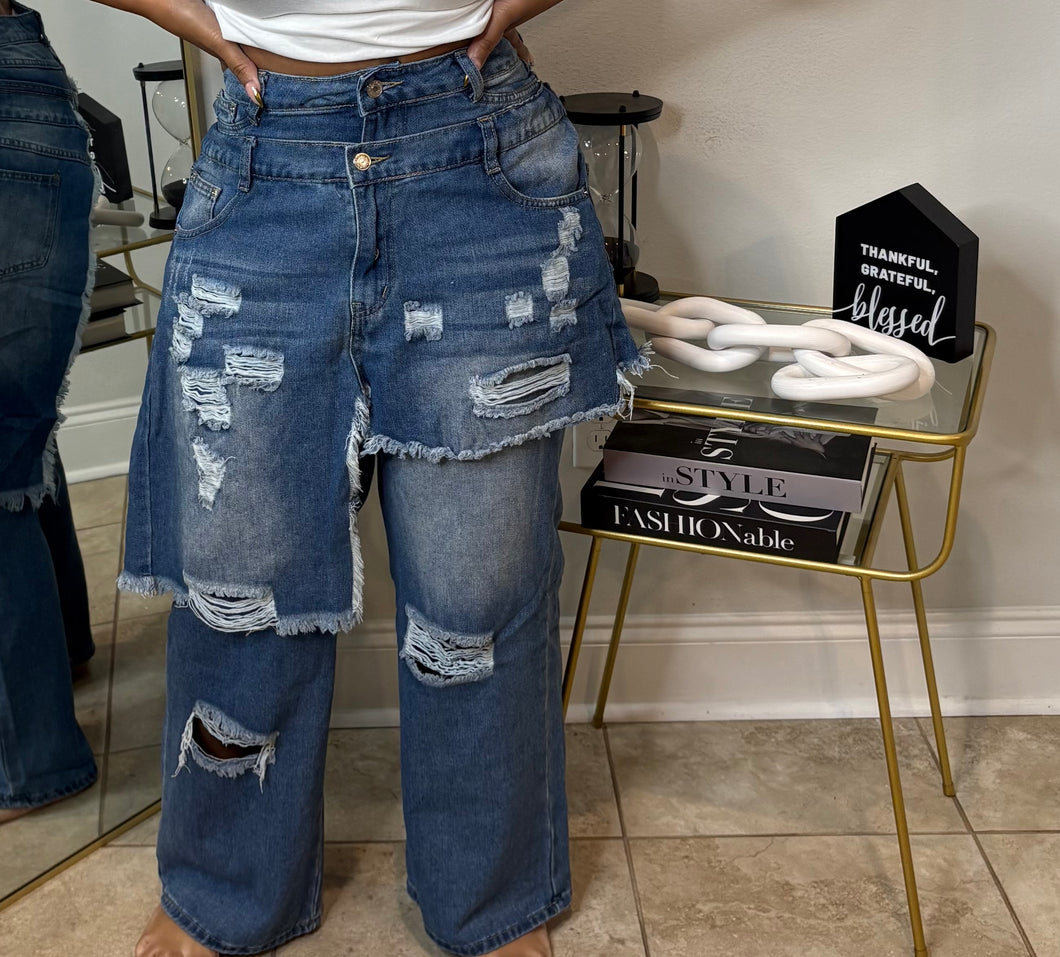Twisted Illusion Denim Jeans