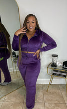 Load image into Gallery viewer, THE VELOUR TRACKSET (purple)
