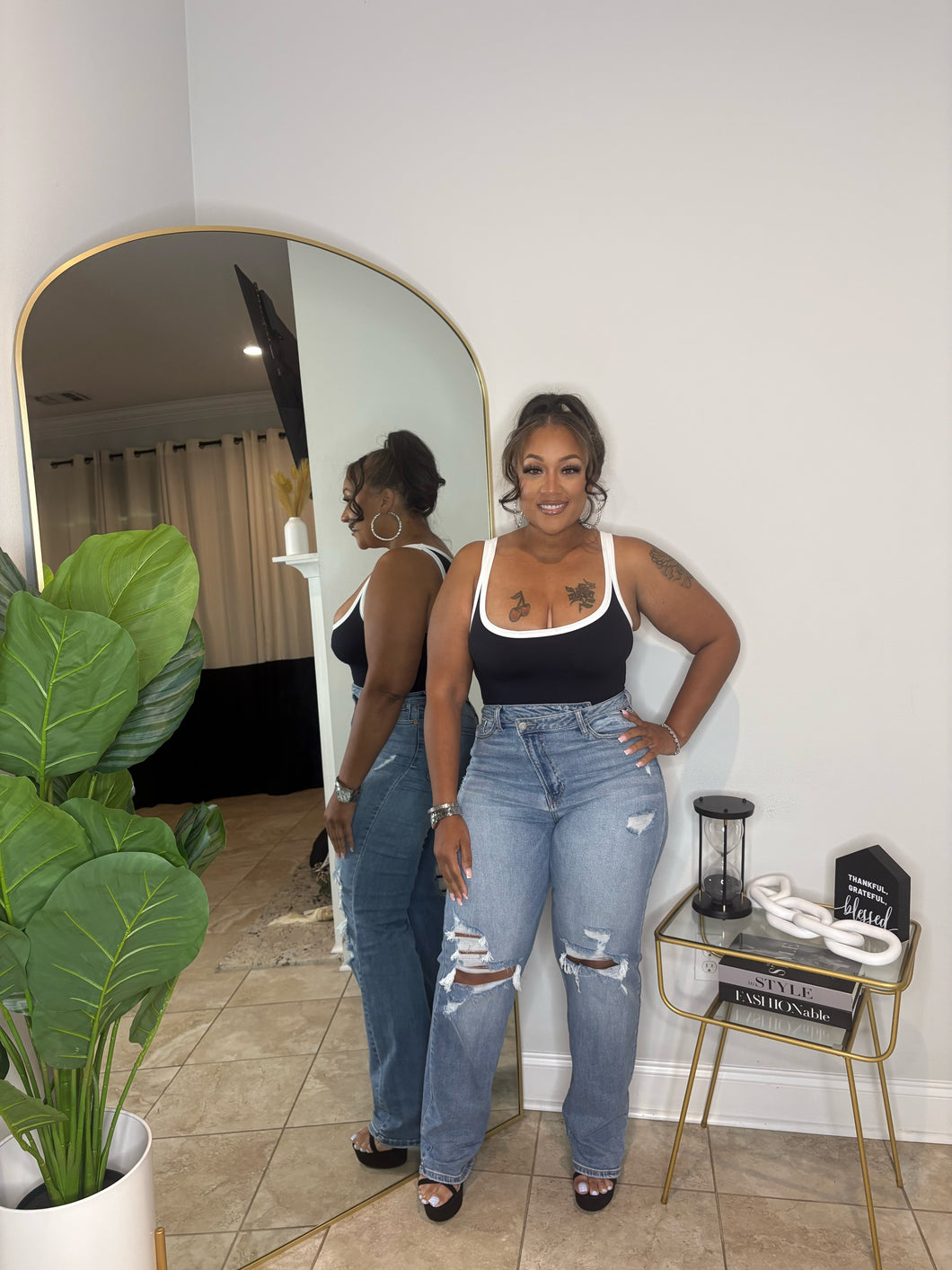 SIMPLICITY BODYSUIT (BLACK)