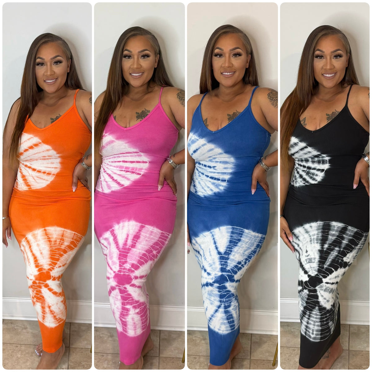 SUN-TYE MIDI DRESS (headband included)