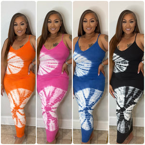 SUN-TYE MIDI DRESS (headband included)