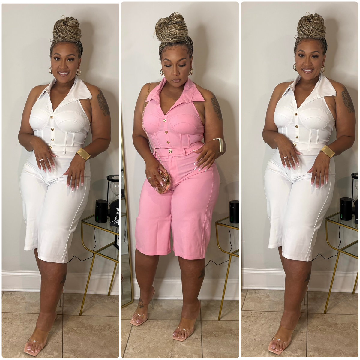 Boss Babe Bermuda Set